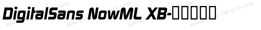 DigitalSans NowML XB字体转换